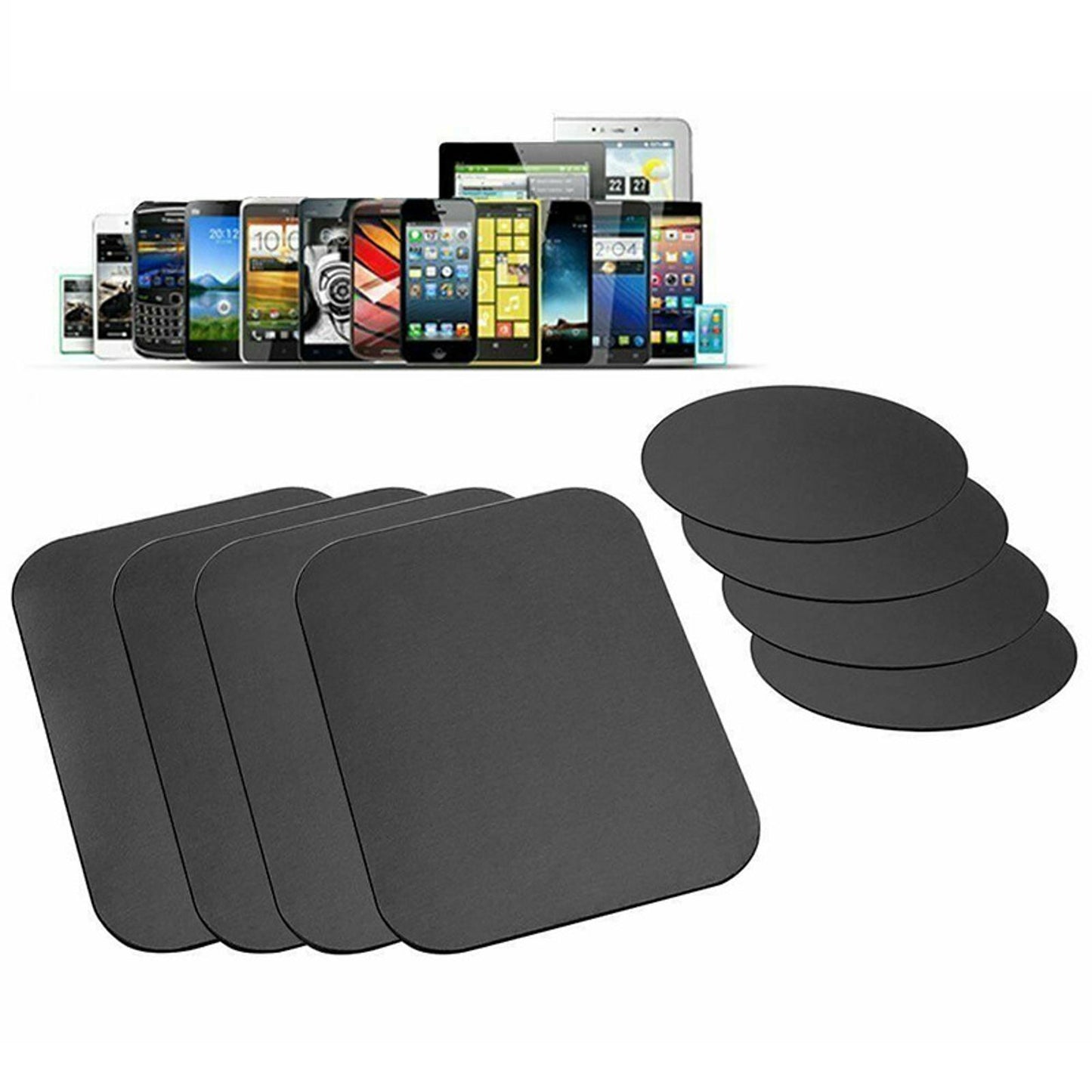 8 Pack Metal Plates Sticker Replace For Magnetic Car Mount Magnet Phone Holder s