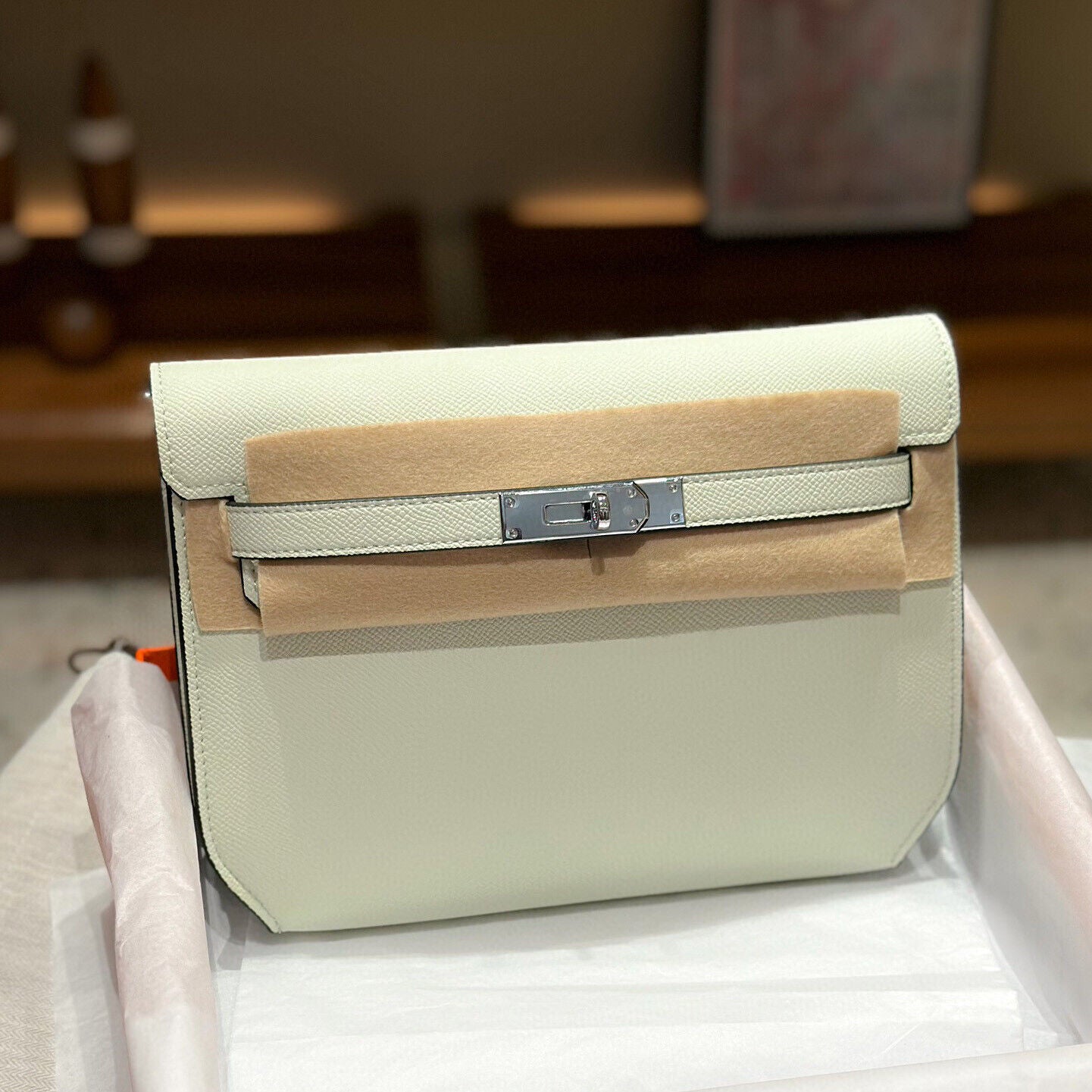 Small Flap Real Leather Belt Clutch Purse Briefcase Shoulder bag Satchel Handbag
