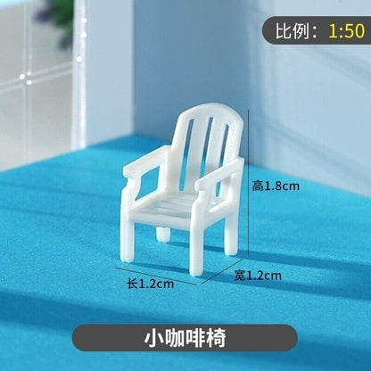 1/50 Cinema Chairs Model Mini Furniture Scene Props Model Accessories