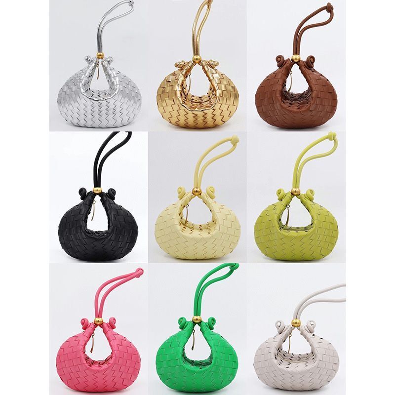Hand-woven Cowhide Leather Handbag Soft Crisscross Purse 33*25*5 CM 29*25*10 CM