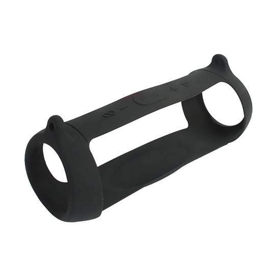 Black Bluetooth Speaker Silicone Cover Cushion With Strap For JBL Charge 5 w