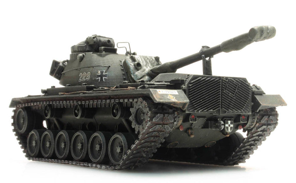 ARTITEC BRD M48 A2 Yellow olive rail transport BW 1/87 FINISHED MODEL TANK