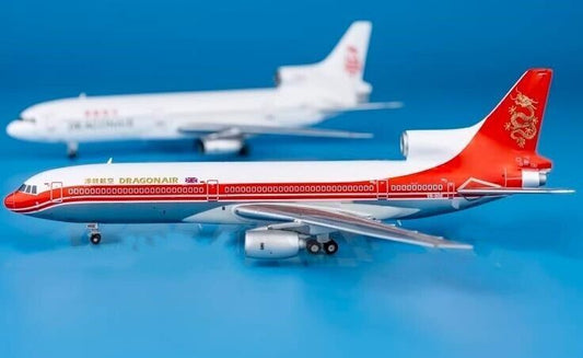 2PC 1:400 JC Wings DRAGONAIR Lockheed L-1011 Tristar Airplane Diecast Model