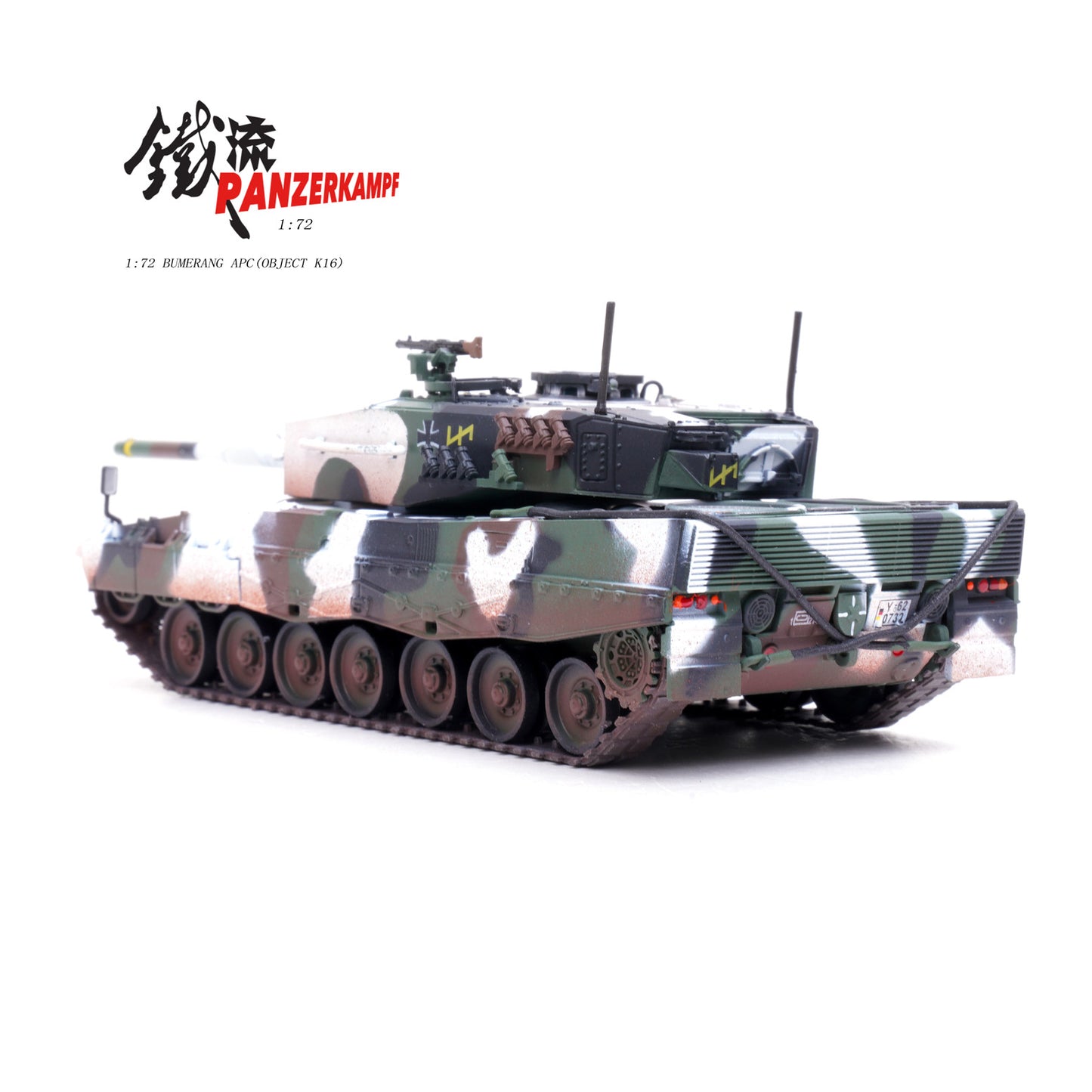 1:72 Panzerkampf German Army Leopard 2A4 Main Battle Tanks Diecast PVC Model