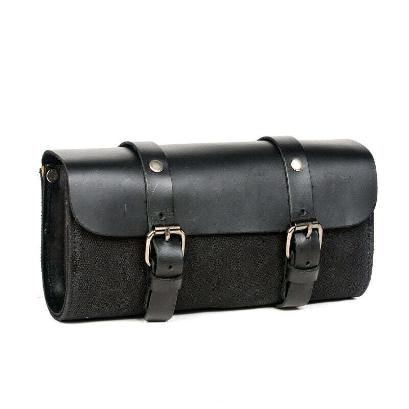 Motorcycle Bags Oiled Wax Canvas Leather Waterproof Bicycle Bag Diagonal Bags