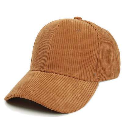 Unisex Corduroy Baseball Cap Snapback Hat Trucker Hat Peaked Cap Adjustable*US