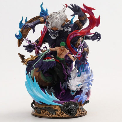 Anime One Piece Roronoa Zoro Yamaraja PVC Action Figure Model 2 Heads GK Statue