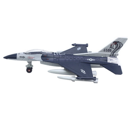1/100 Lights&Sound F16 Jet Aircraft Alloy Fighter Aircraft Plane Model Display
