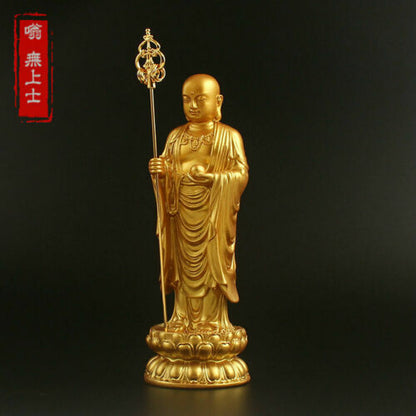 20cm Resin Ksitigarbha Bodhisattva Buddha Statue Handicraft Buddhist Ornaments