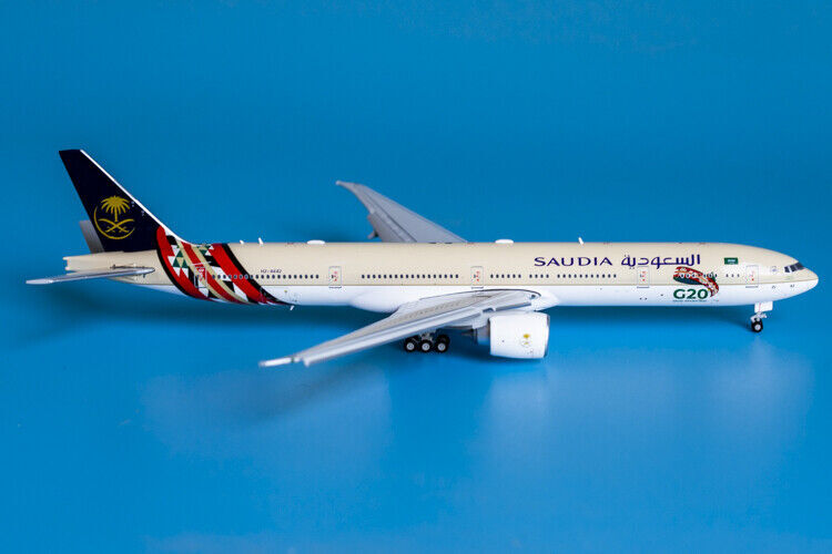 1:400 JC Wings SAUDI BOEING 777-300ER Airplane Flap Down Diecast Aircraft Model
