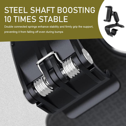 360° Rotatable Car Phone Holder – Adjustable Spring Clamp for 4.7"-6.5" Smartpho
