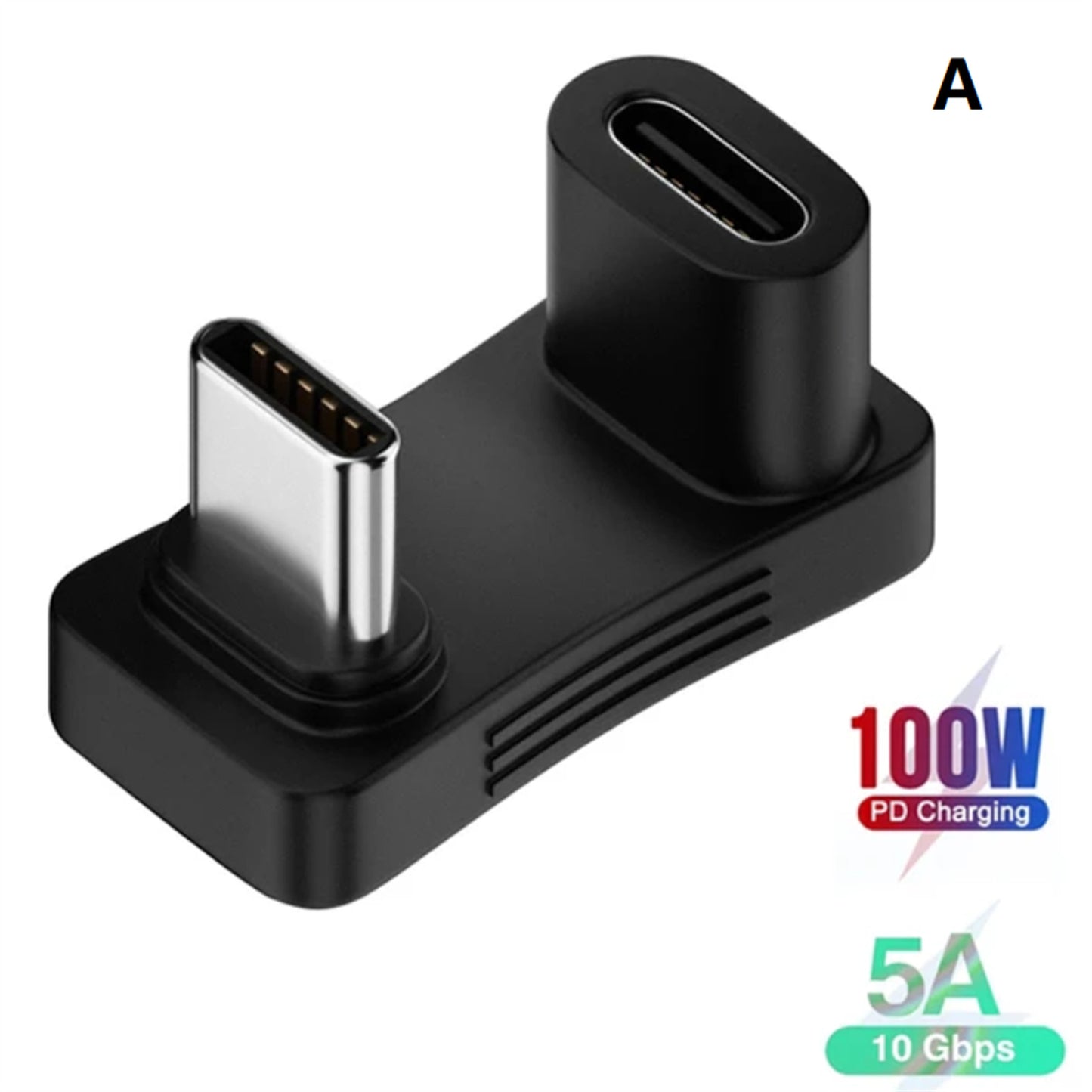 Type-C Female To Type-C Male Widening U-Shaped Connector For Steam Deck Console/