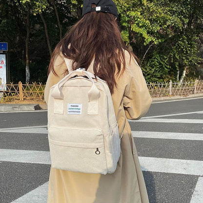 Backpack School Traveling Shoulder Bags 27*1*36 CM 20-35 L Orange/Black/Beige