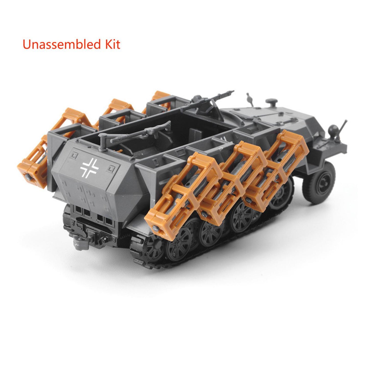 1:72 WWII Land Stuka Rocket Armored Vehicle 4D Car Model Military Ornaments DIY