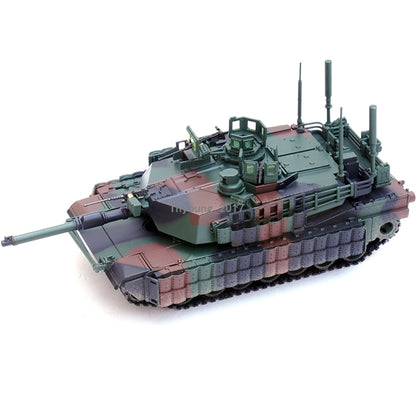 1:72 M1A2 Tusk II Military Tank Model Diecast US Armored Vehicle Collectible