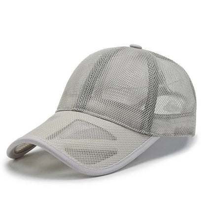 Trucker Cap Mesh Caps Snapback Hat Fishing Hat Full Hollow Outdoor Summer Caps