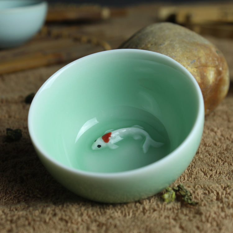 1pc Porcelain tea cup relief cup of tea Chinese tea cup ceramic cups creative