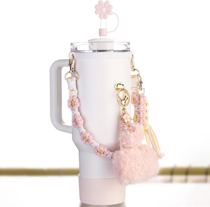 8Pcs Bling Bow Cup Accessories Decor for Stanley Charms 40oz & 30oz Tumbler