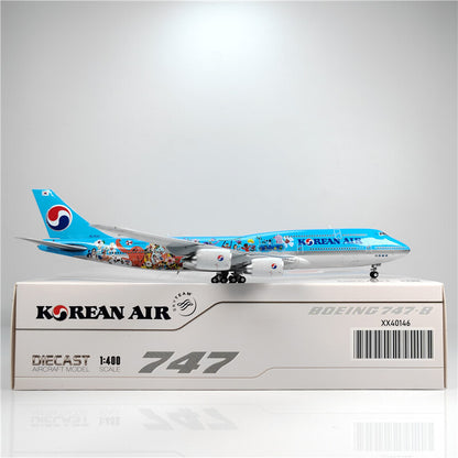 1:400 JC Wings KOREAN AIR BOEING B747-8 Passenger Airplane Diecast Model