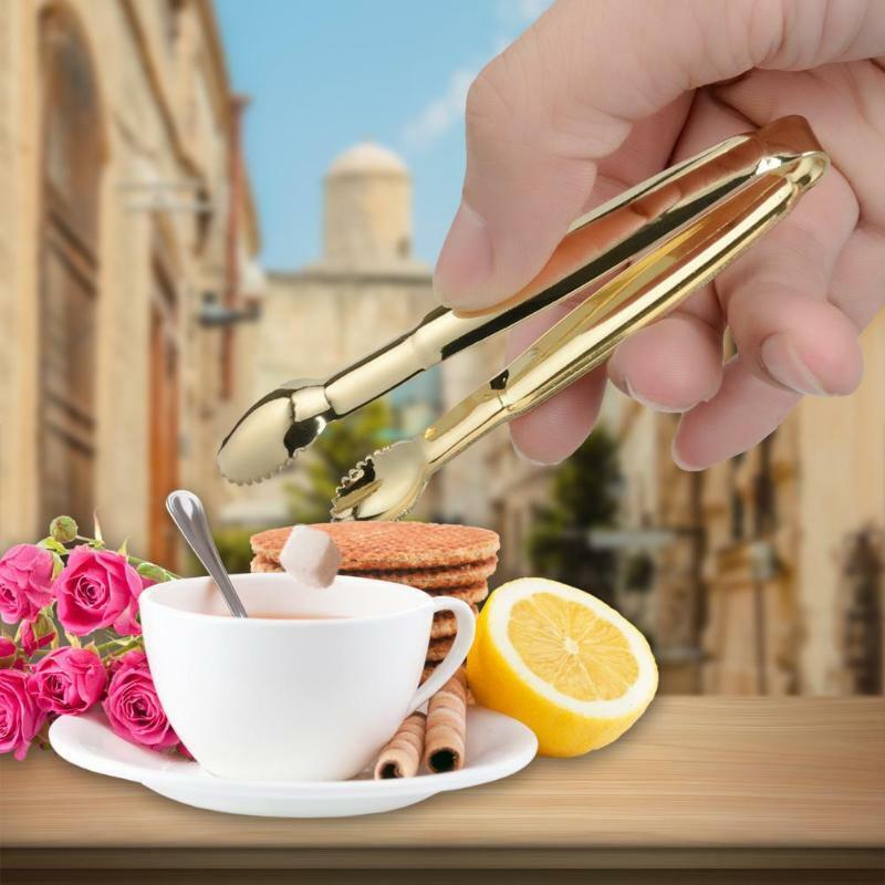 Stainless Steel Tweezer Clamp Tong Clips Coffee Little Tea Clips Kitchen Supply