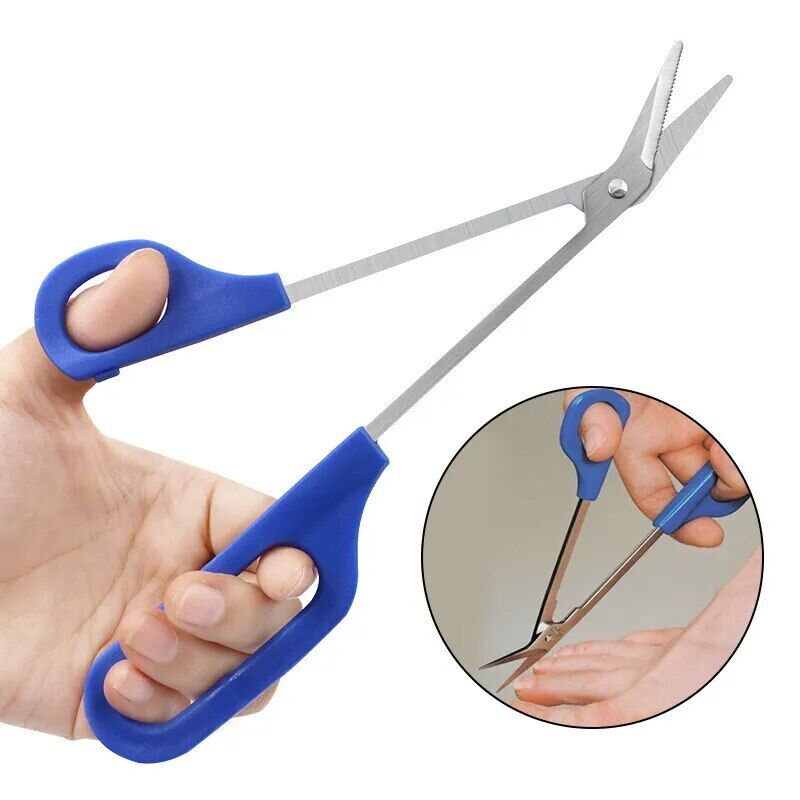 Long Nail Clipper Handle Toenail Scissors Extra Ergonomic Care Pedicure Cutter