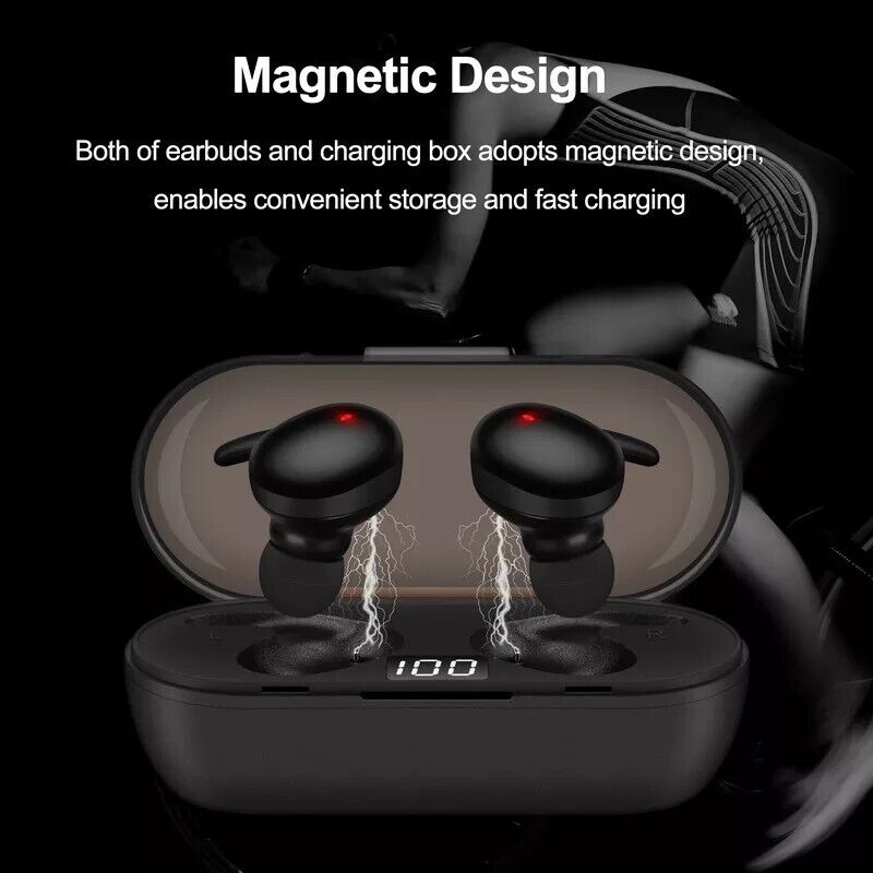Y30-Pro Mini Bluetooth 5.0 Wireless Headset TWS Earphones LED Stereo Headphones