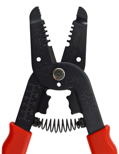 7-in-1 Hand Tool for 10-18 AWG Wire - Stripper, Cutter, Pliers, Wire Loop, Crimp