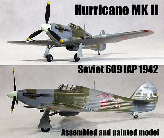 WWII Hurricane MK II Soviet Russia aircraft 1/72 plane non diecast Easy model