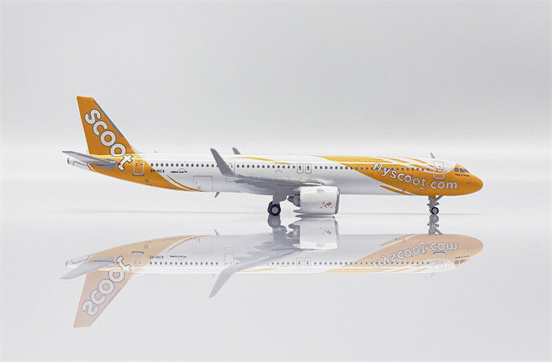 JC Wings Scoot for Airbus A321neo 9V-NCA Wings of Change 1/400 Aircraft Model