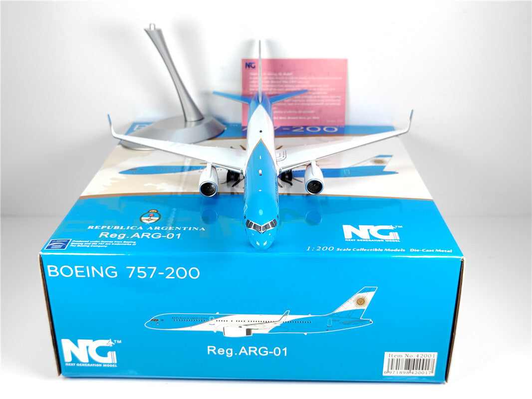 1:200 NG Model REPUBLICA ARGENTINA BOEING B757-200 Pplane Diecast Aircraft Model