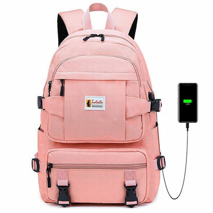 Yellow Backpack Childrens School Bags Girls Waterproof Oxford Large Teenagers