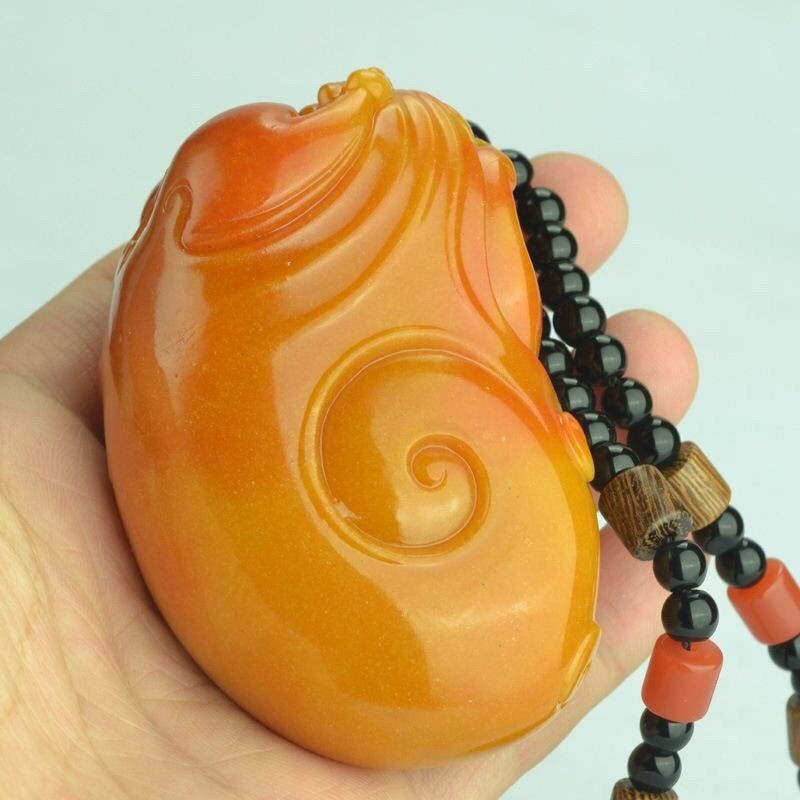 Huanglongyu Oversized Domineering Mother and Son Pixiu Hand Handle