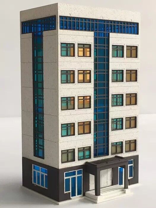 1/150 N Scale Train Railway Modern City Tall Business Building Model