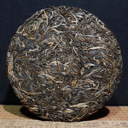 357g Yunnan Aged Pu-erh Raw Tea Cake Organic Green Tea Chinese Pu'er
