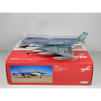 1:200 Herpa U.S. Air Force Convair B-58 Hustler Aircraft Diecast Airplane Model