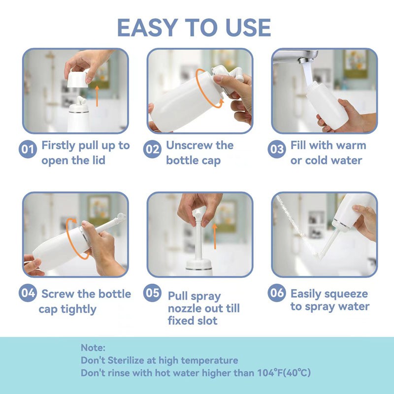 Portable Wash Cleaner Washer Maternal Infant Handheld Cleaner