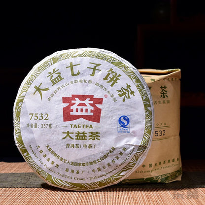 2012 TAETEA Dayi Pu Erh 7532 Tea Menghai Tea Factory Yunnan Puer Raw 357g