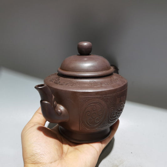 vintage chinese yixing purple clay teapot zisha ceramic exquisite teaware art