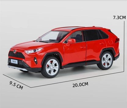 1:24 Toyota RAV4 SUV Diecast Model Cars Toy Off-road Vehicles Collection Gift