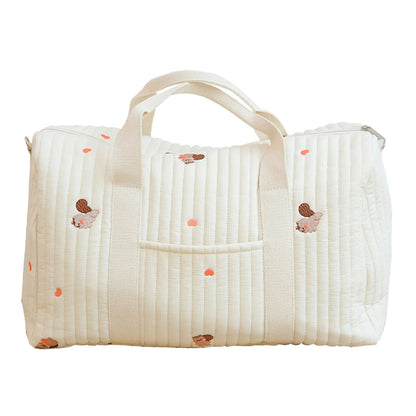 Maternity Bag Baby Diaper Bags Flower Mommy Bag Quilted Travel Shoulder Bag