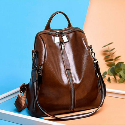 Womens Ladies PU Leather Handbags Backpack Shoulder Bags Back To School Rucksack