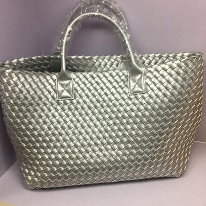 Snake Weaving Bag Shoulder Purse Vegetable Basket Large Shopping Bag 37*18*53 CM