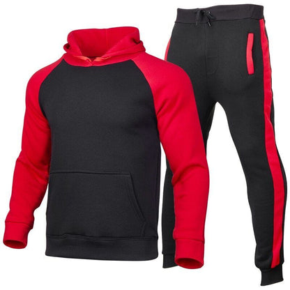 Pants Men's Set Spring and Autumn New Pure Color Leisure Sports Men