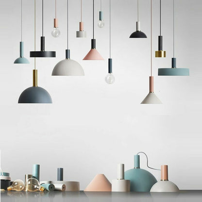 Nordic Loft Simple Pendant Lights E27 LED Modern Creative Hanging Lamp Design 1x
