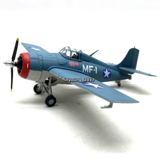 1:72 1937 Grumman F4F Wildcat USA Fighter Model Diecast Military Plane Model