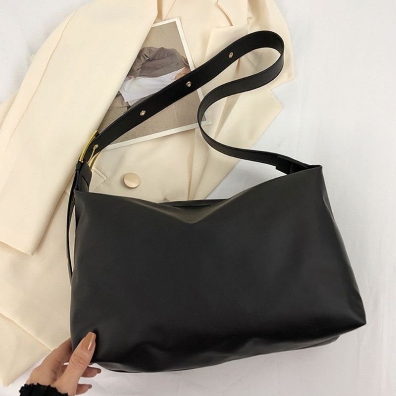 Shoulder Bag Big Pillow Bags Soft Leather Ladies Messenger Purse 32*14*22CM 1PC