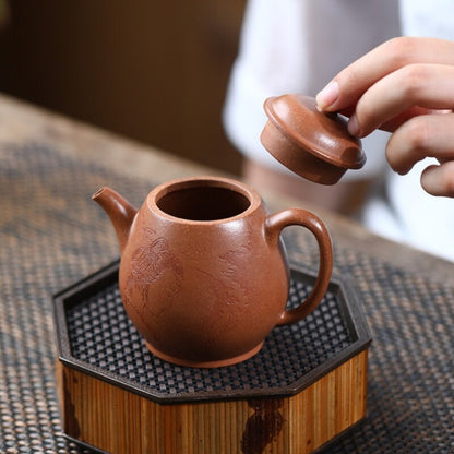 Full Handmade Tea Pot Marked Real Yixing Zisha Jiangpo Clay Master Pot 200ml New
