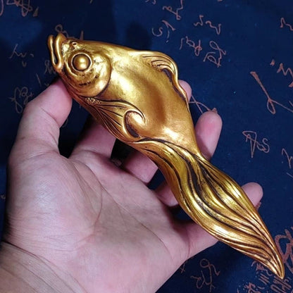 New Goldfish Resin Paperweight Calligraphy Press Handmade Desktop Ornament