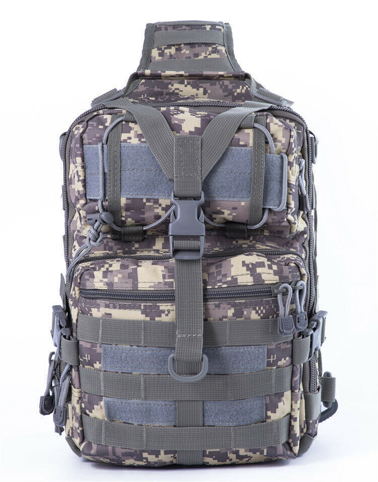 Tactical Pack Sling Backpack Rucksack Bag for Hiking Camping Hunting trekking