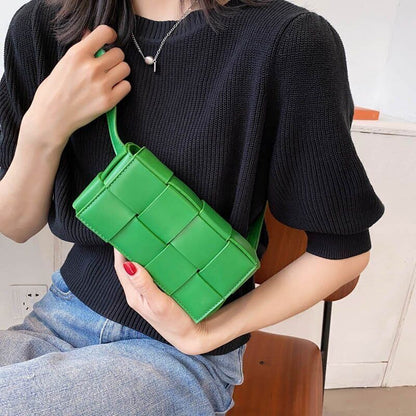 Leather Woven Bags Luxury Shoulder Bag Fashion Hand Bag Messenger bag for Women